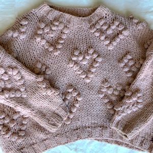 Wishlist Oversized Heart Sweater Sz Medium
